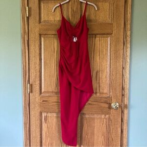 Hello Molly Red Asymmetrical Dress
